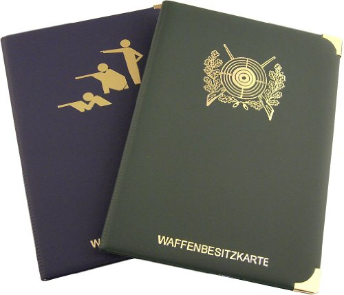 WbK - Etui, Motiv, Schützenscheibe, Kunstleder, schwarz