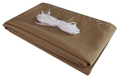 Windhager Balkonblende Malta, Sichtschutz Balkon, Windschutz, Sichtschutzblende, Sichtschutzmatte, Windschutz, Sichtschutzzaun, Blickschutz, 0,9 x 5 m, Khaki