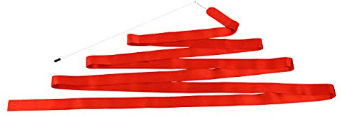 Sport-Tec Gymnastikband Tanzband Turnband Rhythmikband Wirbelband Schwungband mit Stab 6 m