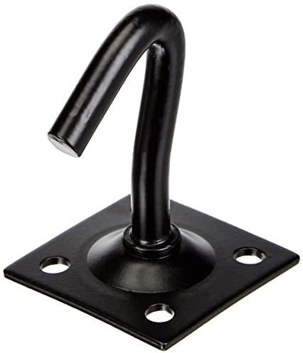 Chapuis 8607ZN Crochet fixe + Platine 45 x 45mm + D 7 mm longueur du crochet 55mm