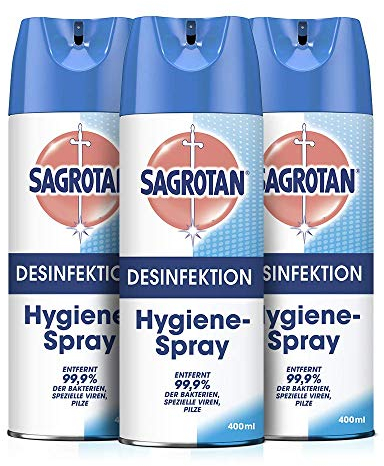 Sagrotan Hygiene Spray 400 ml, 3er Pack (3 x 400 ml)