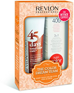 Revlon Revlonissimo 45 Days Intens Coppers 275 ml + Revlon Nutri Color Mandarine 400 100ml