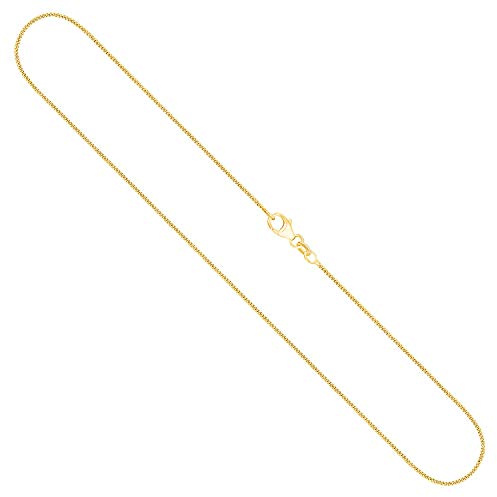 EDELIND Goldkette, Panzerkette flach Gelbgold 750/18 K, Länge 40 cm, Breite 1.1 mm, Gewicht ca. 2.1 g., NEU