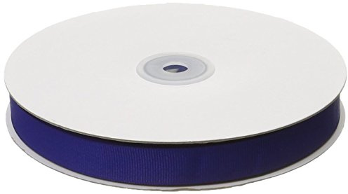 Creative Ideas 50-Yard Solid Grosgrain Ribbon, 5/8-Inch, Royal Blue