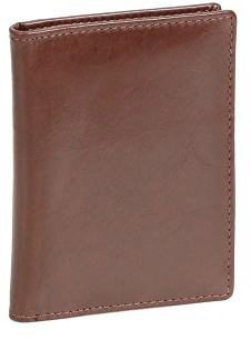 LEAS Ausweis- und Kreditkartenhülle Echt-Leder, dunkelbraun Card-Collection