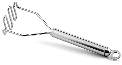 Weis 13851 machacador de Patatas Mini de Serie, Acero Inoxidable, Plata, 20,5 x 5.5 x 5.5 cm