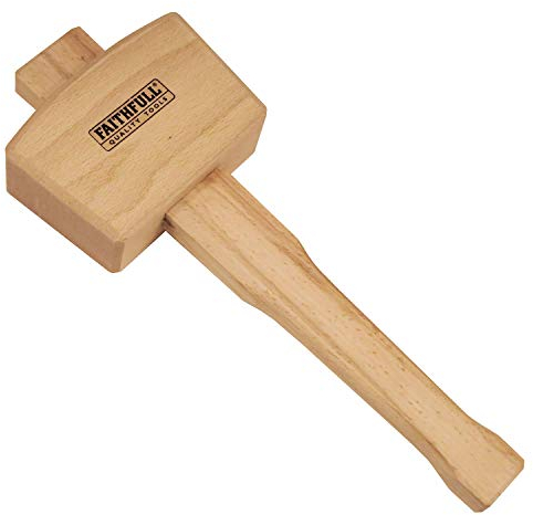 Faithfull FAICM4 Carpenters Beech Mallet 4in, Brown, 100 mm (4 Inch) 430 g approx.