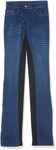 HKM Unisex Jodhpur Reithose -Summer Denim-6169 Hose, Jeansblau/Dunkelblau, 176 EU