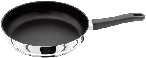 JUDGE Vista Bratpfanne mit Excalibur Antihaftbeschichtung | aus Edelstahl | Backofengeeignet bis 180°C | Spülmaschinenfest | Stay-Cool Griff | für alle Herdarten Induktion | 25 Jahre Garantie | 26 cm