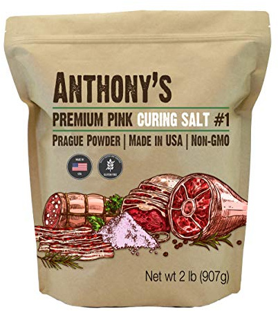 Anthony's Pink Curing Salt No.1, 2 lb, Gluten Free, Prague Powder, Made in USA