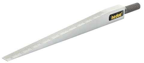 hedue Messkeil S610 - Messung von Unebenheiten, Neigungen und Spalten, aus mattverchromten Stahl, mit Messbereich 0,5-11 mm, Ablesung 0,1 mm
