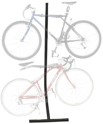 Saris Bike Bunk 2 Bike Storage Gravity Stand – No Drilling Required, Adjustable Arms, Floor & Wall Protection, Space-Saving Bike Rack for Home, Holds 2 Bikes