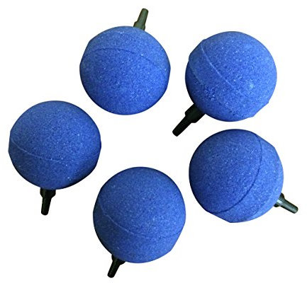 Finest-Filters 5 x 50mm 2 Round Air Stones for Pond or Aquarium Fish Tank