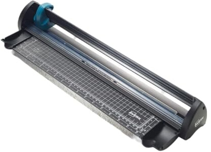 Avery Compact Paper Cutter Trimmer, Black and Teal, 12 Sheet Capacity, A3CT