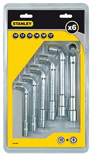 STANLEY 0-86-699 Clé à pipe débouchée 6 x 12 pans Jeu de 6 pièces