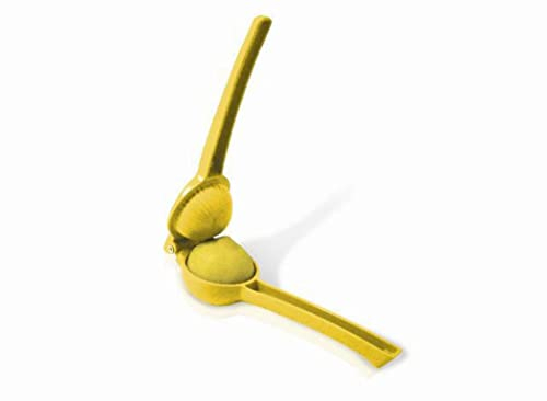 Vin Bouquet FIK 016 - Exprimidor Manual para Cítricos, de Mano Portátil para Naranja, Limón, Lima y Otros Cítricos, Color Amarillo, 26.5 x 10 x 5.3 cm