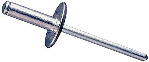 Damesa 19101273 - Pack de 200 remaches tubulares cabeza ancha (4.8 x 21 mm)