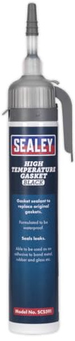 Sealey SCS591 High Temperature Gasket Sealant, 200ml, Black