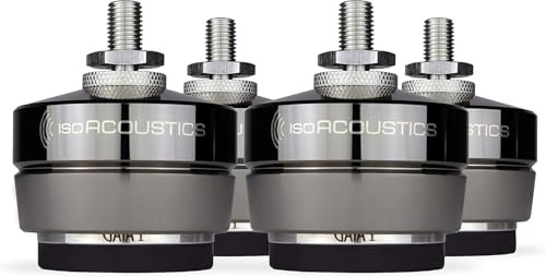 IsoAcoustics Gaia Series - Piedini di isolamento per altoparlanti e subwoofer (Gaia I, 100 kg max)