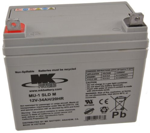 MK MU-1 SLD M-2 12V 35Ah Mk Batteria sigillata al piombo Agm per scooter