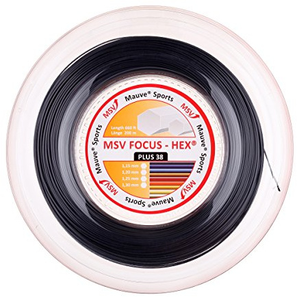 MSV Saitenrolle Focus-HEX Plus 38, Schwarz, 1,30 mm, 0355260135200016