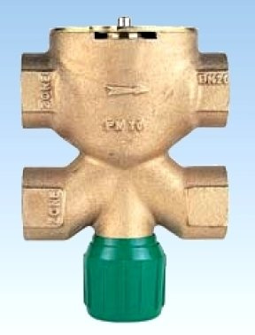 WATTS INDUSTRIES VALV. ZONA 3 VIE C/4 ATT. BRONZO Ø 3/4F/F - BY-PASS