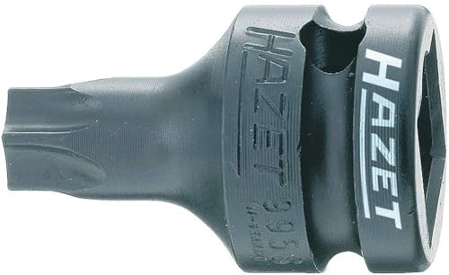 HAZET Kraft-Schraubendreher-Steckschlüsseleinsatz 995S-T30, TORX 5.52 mm | 1/2 Zoll (12,5 mm) Vierkant hohl, Antrieb 1/2 Zoll (12,5 mm) Vierkant hohl, Abtrieb Innen TORX Profil, phosphatiert, geölt