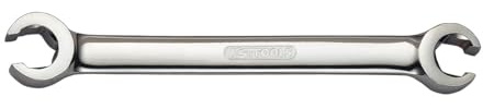 KS TOOLS CHROMEplus Open double ring spanner, offset, 6x8mm