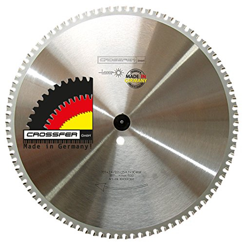 Metall Kreissägeblatt 355x25,4 Z90 WWF Wechselzahn für Dry-Cutter, Kappsägen, Kaltkreissägen, Metall Handkreissägen. für Eisen sowie nicht-/niedrig legiertem Stahl. Auch für andere NE-Metalle.