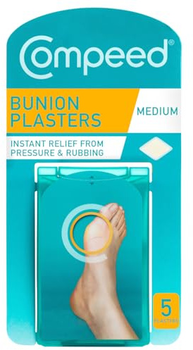 Compeed Bunion Plasters x5 - Instant Relief from Pressure and Rubbing - Medium Size