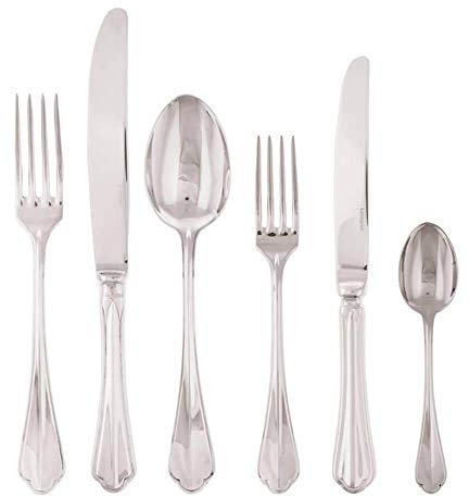 Sambonet Servizio 36 Pz Monoblocco Rome Inox Argentato