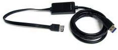 StarTech.com Cable Adaptador de 0.9m de USB 3.0 SuperSpeed a eSATA - Negro - Adaptador para Cable (USB 3.0 A, eSATA, Macho/Macho, Negro, 1,36m, CE, FCC, RoHS)
