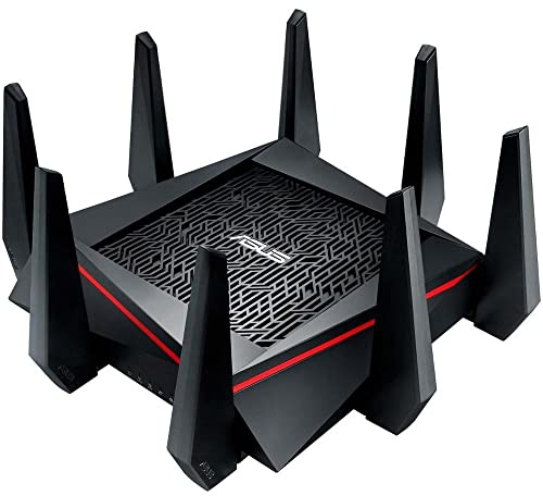 ASUS WiFi Gaming Router (RT-AC5300) - Tri-Band Gigabit Wireless Internet Router, Gaming & Streaming, AiMesh Compatible, Included Lifetime Internet Security, Adaptive QoS, Parental Control, MU-MIMO