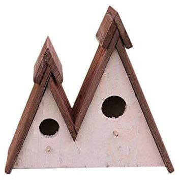 ART-YJ Vogelhaus Garten Natürlich Holzkiste Spaß Luxus Bird Hotel Handgemacht Vogelnest Vogelvoliere (Farbe : A)