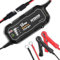 NDDI Car Battery Charger, Portable 12V 1.5Amp Smart Battery Charger with LED Charging State Lights, Battery Maintainer, Fully Automatic for Car Truck Motorcycle SUV Boat