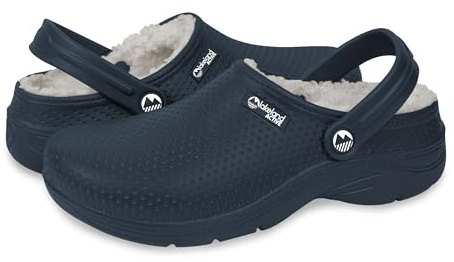 Lakeland Active Men's Fleece-Lined Dockray Clogs - Oxford Blue - 8 UK
