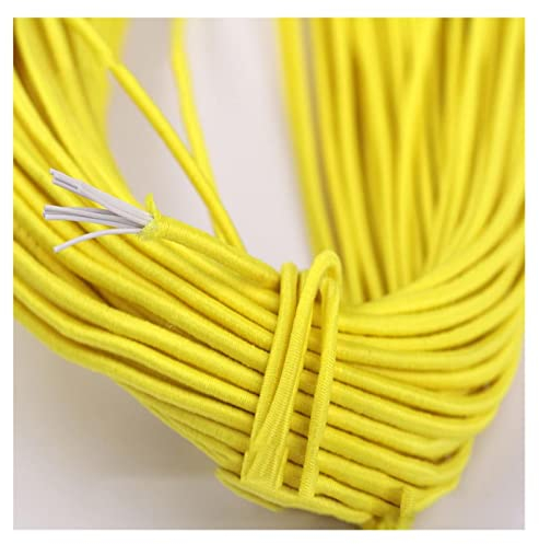 ZZSRJ Banda de elástica de 2 mm de Cuerda elástica de la Cuerda elástica Correo de Goma de Goma Cordera de Cuerda con Cuentas de Cuerda for Ropa de Coser (Color : 09, Width : 2mm)