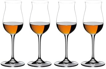 RIEDEL Set composto da 4 pezzi Cognac in cristallo trasparente, realizzato a macchina