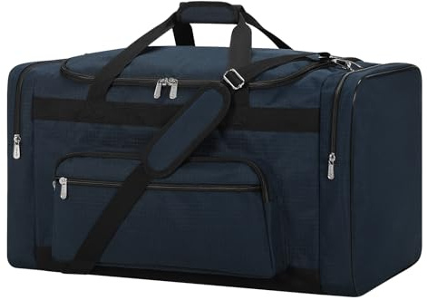 75L Sporttasche Reisetasche Fitness Tasche mit Schultergurt Wochenendtasche für Herren (Marineblau, 75L)