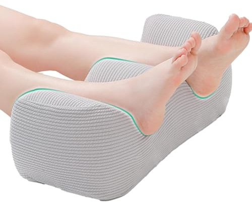 Coussin rehausseur de jambe - Coussin de genou - Coussin de soutien du genou - Coussin de jambe en mousse en forme d'inclinaison, support d'élévation de la cheville pour repos des jambes ou élévation