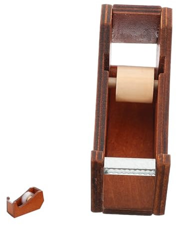 iplusmile Desktop Klebebandspender Aus Holz Tierform Tape Für Büro Und Bastelzimmer Vintage Robuste Konstruktion Einzigartiges Design Für Schreibtisch Für Bürobedarf Und Kreative