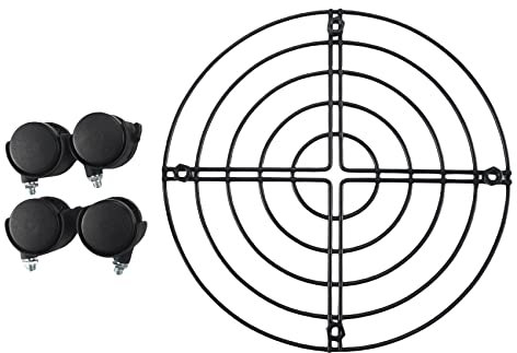 Giyofom Metal Plant Flower Pot Stand Trolley on Wheels Indoor Outdoor Home Garden Tools