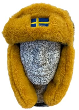 Pälsmössa Sverige Sverigemössa Vintermössa Sverige Skotermössa Varm mössa 100% Polyester