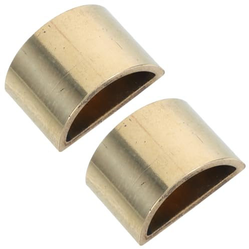 Geigenbogen Reparaturteile 2 Stück Metall Gold für Violine | Bogenendschraubenringe, für Professionelle Reparatur, Leicht zu Montieren und Entfernen, für Anfänger