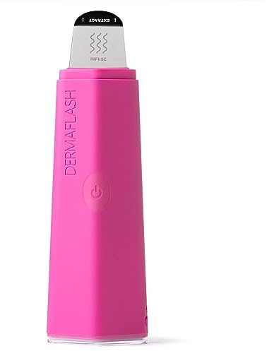 DERMAFLASH DERMAPORE+ Dispositivo per la cura della pelle, estrattore di pori ad ultrasuoni 2 in 1 e infusore per la cura della pelle, rosa pop