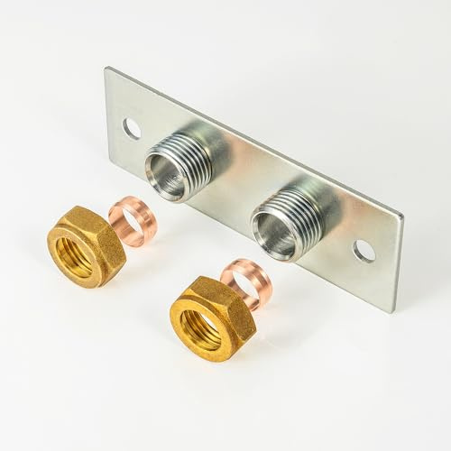 Thermostatic Shower Valve Back Plate, Wall Mounted Fixing Bracket, Bathroom Bidet Mixer Kit Douche Bidet Shataff Thermostatic Shower Fixing Bracket Back Plate