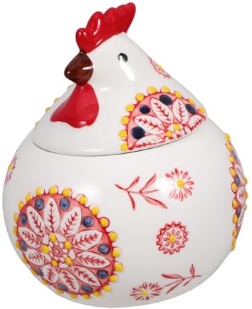 GLEAVI Tarro de especias azucarero antiguo pollo de cerámica botes de cerámica de pascua tarro de galletas de pollo o de galletas de o de de pascua