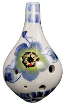 Okarina Sechs Loch Alto AC Tuned Anfänger Instrument Flöte Malerei Ocarina(9)