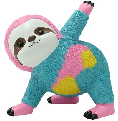 Generisch Yoga Figur Bunt,Tier Skulptur Aus Resin - Deko Figur Für Kaminsims Innenraum Partyschmuck