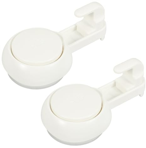 CALLARON Ganci a Ventosa per Bagno Set da 2, Ganci Appendiabiti senza Foratura in Pvc Trasparente, Porta Asciugamani e Accessori Multiuso per Superfici Lisce come Vetro e Piastrelle